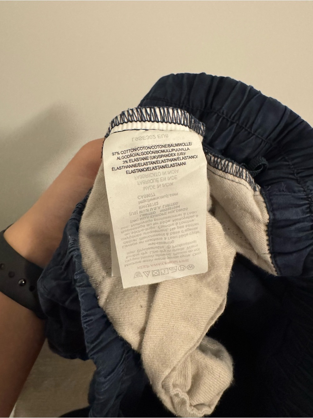 Muji Cotton Wide-Leg Pant Skirt with Pockets - Picture 6 of 7